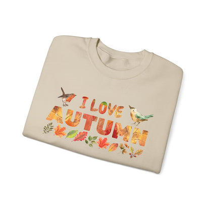 I Love Autumn Unisex Heavy Blend Sweatshirt