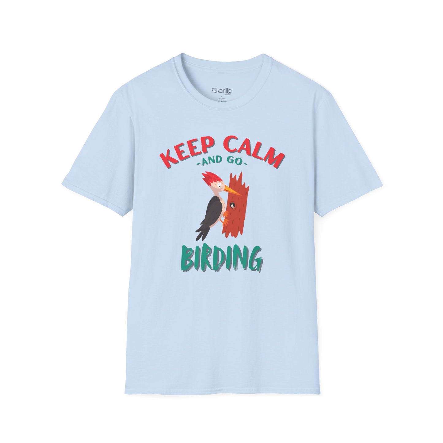 Keep Calm and Go Birding T-Shirt – Nature Lover Graphic Tee