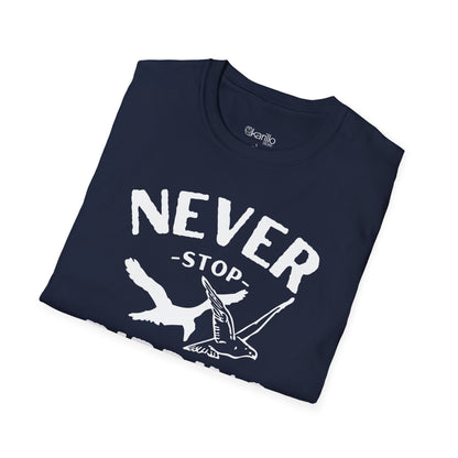 Never Stop Birding  Unisex T-Shirt