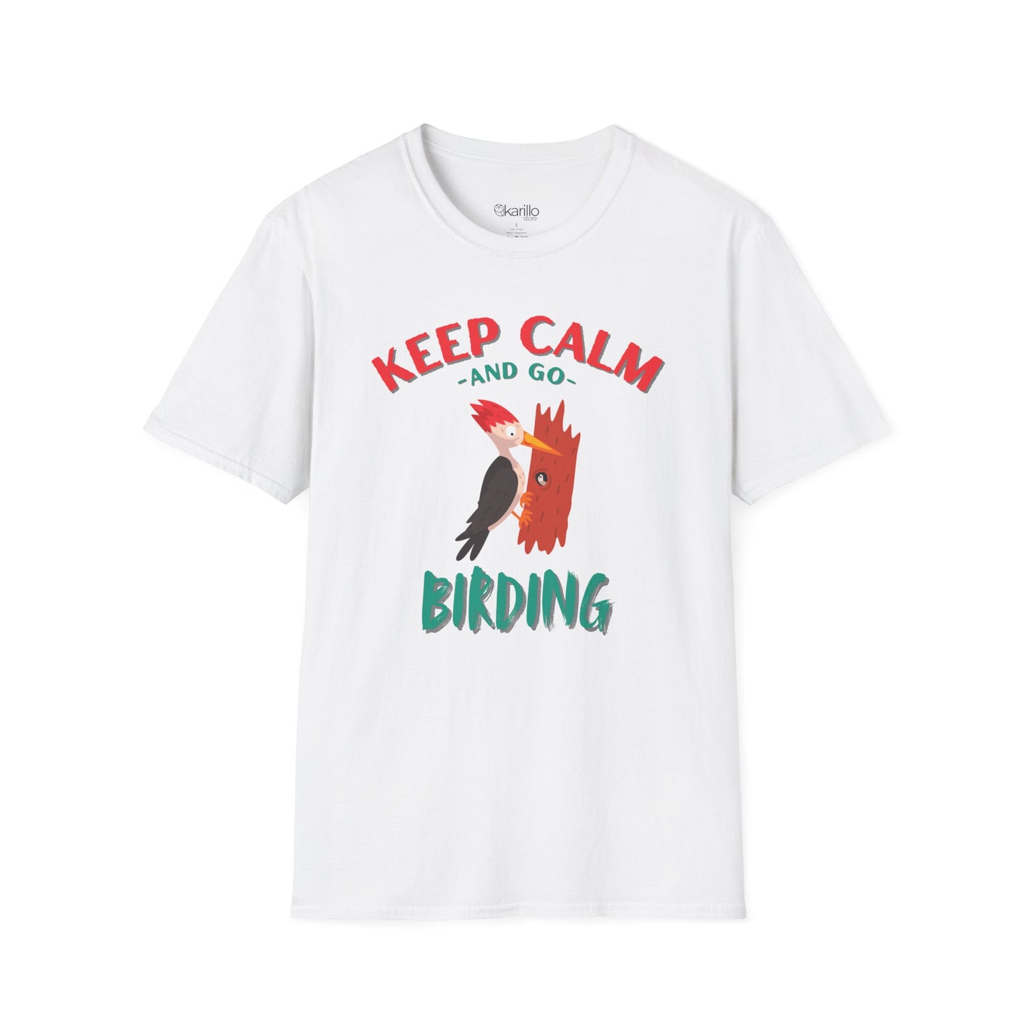 Keep Calm and Go Birding T-Shirt – Nature Lover Graphic Tee