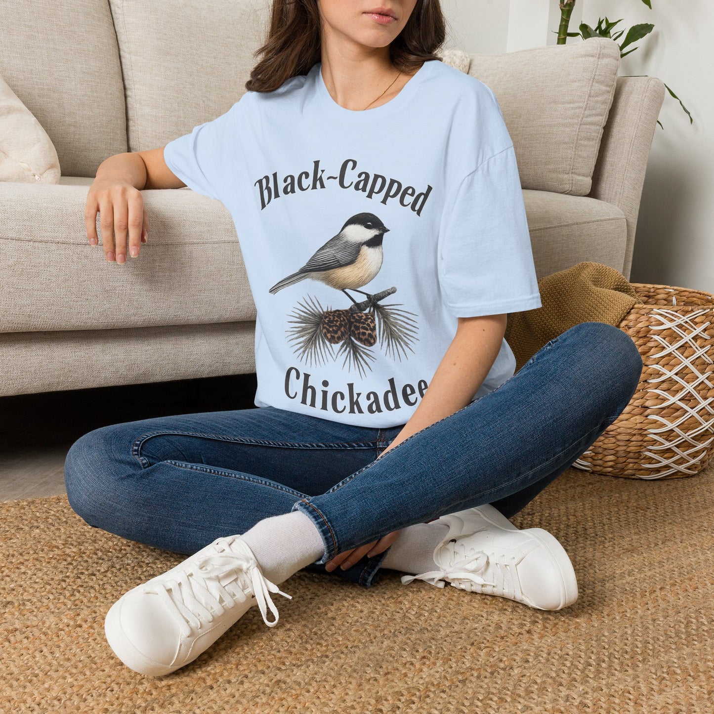 Black-Capped Chickadee T-Shirt — Birdwatching Nature Tee