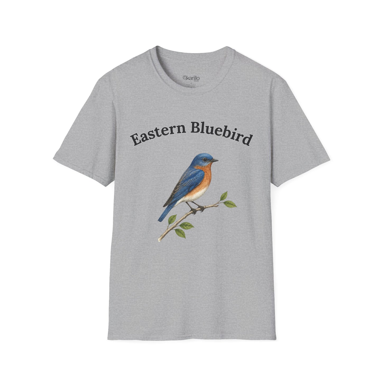 Eastern Bluebird Tee — Vintage Bird Illustration Shirt