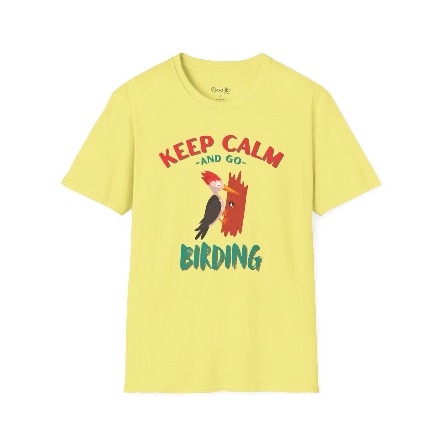 Keep Calm and Go Birding T-Shirt – Nature Lover Graphic Tee
