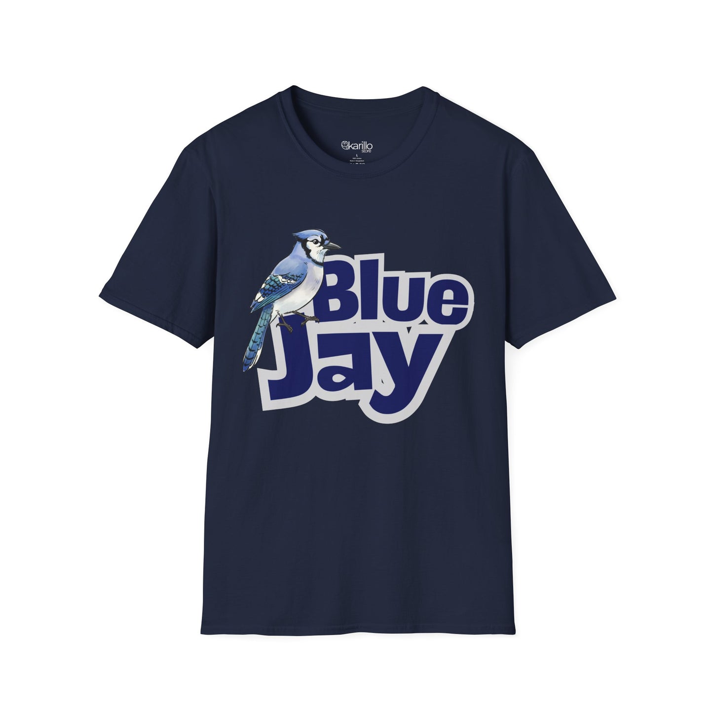 Blue Jay T-Shirt — Illustrated Bluebird Graphic Tee