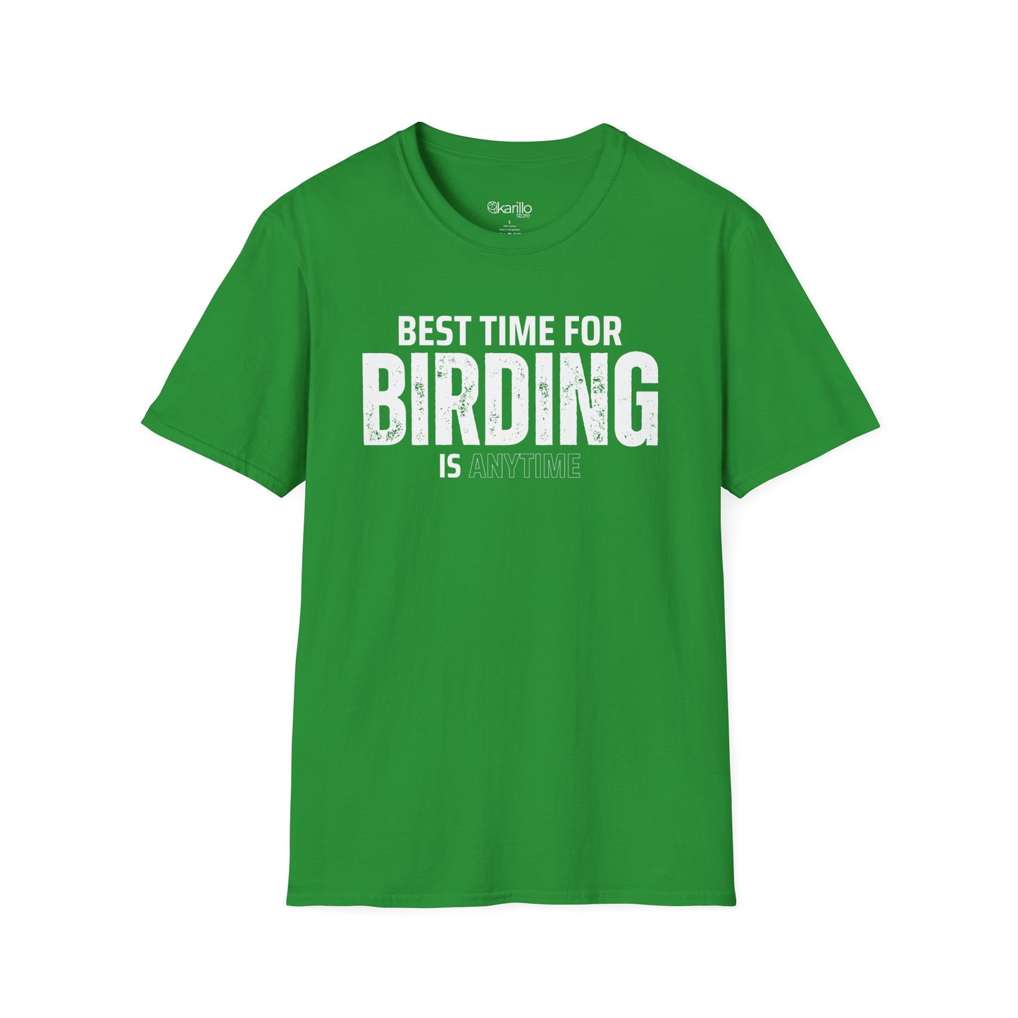 Best Time for Birding Is Anytime Unisex Tee – Birdwatcher Gift Apparel