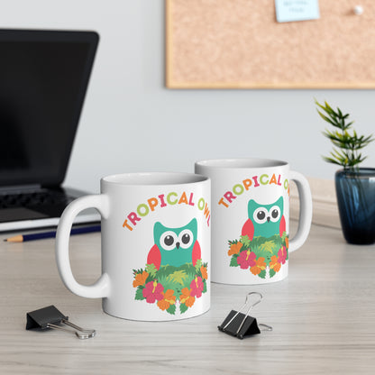 Tropical Owl Mug 11oz